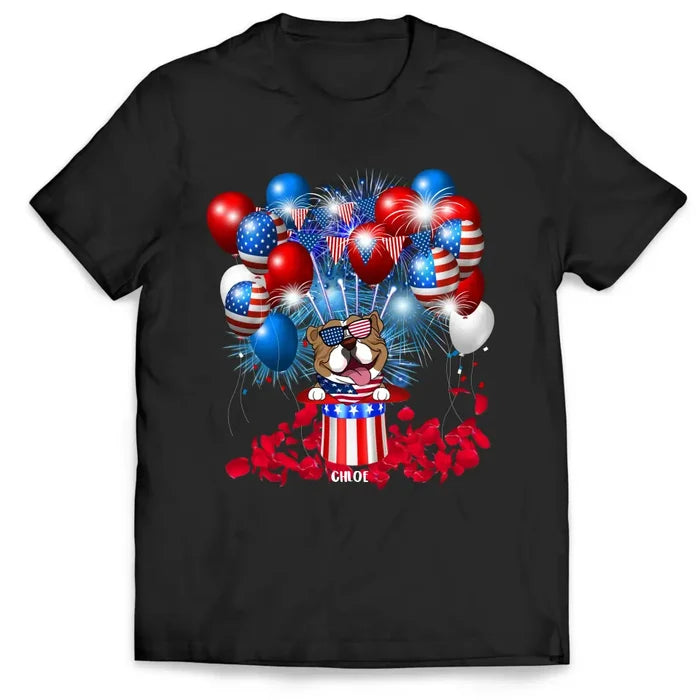 4th Of July Limited Edition Dog - Personalized T-Shirt, 4th Of July Dog - CF-TS1239