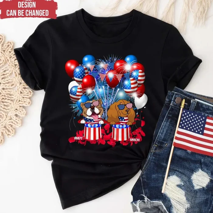 4th Of July Limited Edition Dog - Personalized T-Shirt, 4th Of July Dog - CF-TS1239