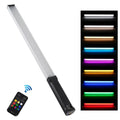 Adjustable RGB LED Fill Light: white, black LED light bar, minimal style