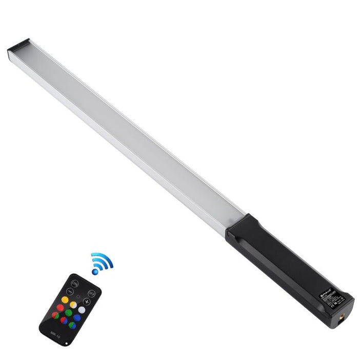 Adjustable RGB LED Fill Light: white, black LED light bar, minimal style