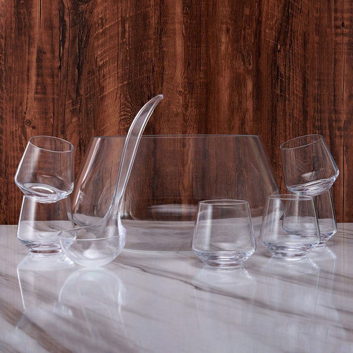Akimbo 8 Piece Punch Bowl Set