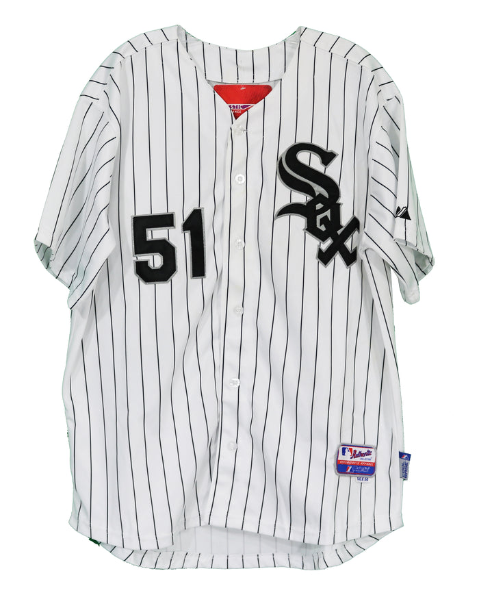 Alex Rios Chicago White Sox Signed Autographed White Pinstripe #51 Jersey