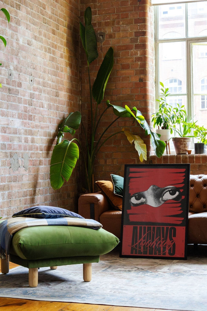 Always Looking - Red - Rīm Atelier - East Side Studio - Art Prints