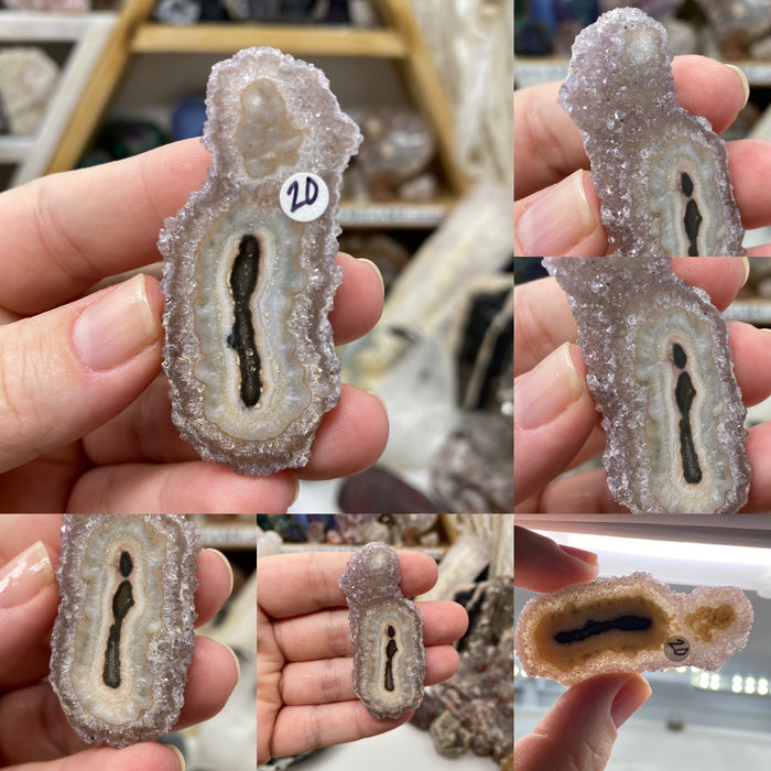 Amethyst Uruguayan Stalactite Large Slices
