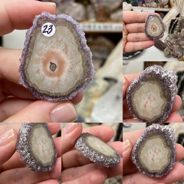 Amethyst Uruguayan Stalactite Large Slices