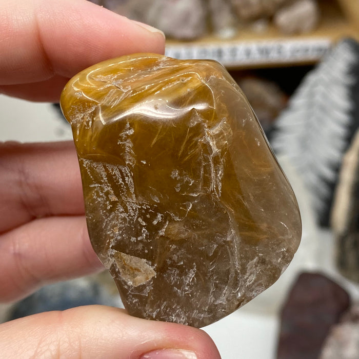 Amphibole Included Quartz XXX-Large Rough Tumble #04