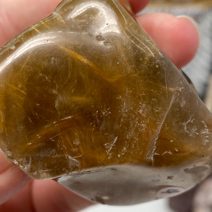 Amphibole Included Quartz XXX-Large Rough Tumble #04