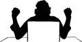 Angry at Computer Vinyl Decal