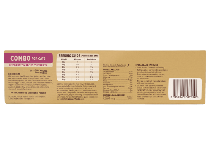 Big Dog Combo Raw Cat Food