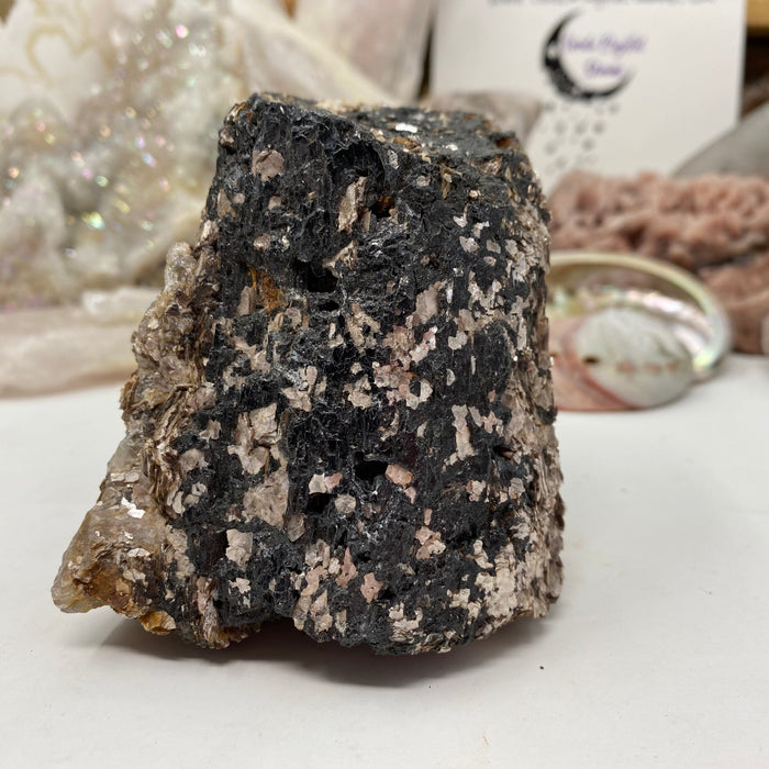 Black Tourmaline with Muscovite Rough #18