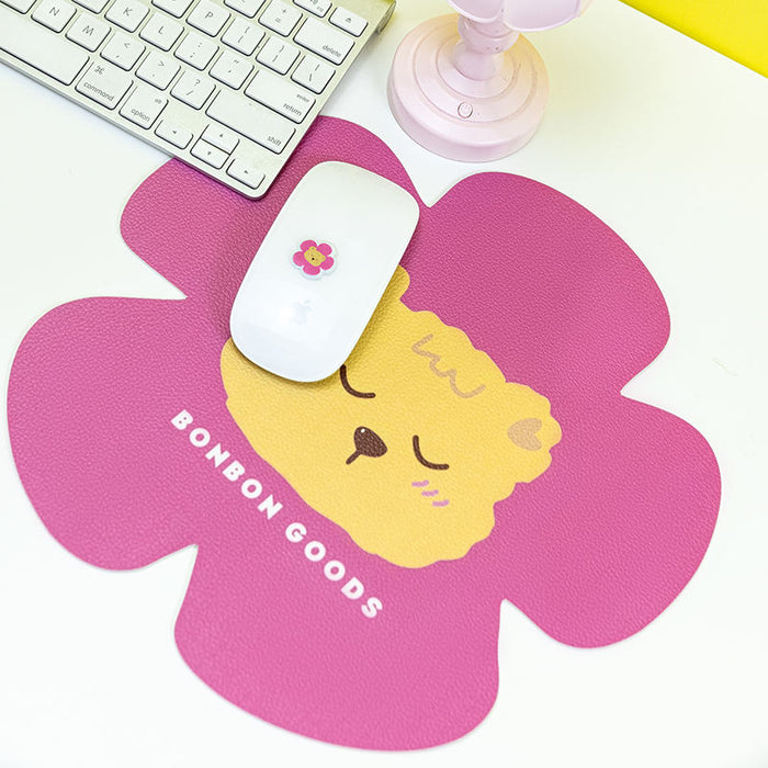 BonBonGoods Gaming Mouse Pad Collection: purple, gray cartoon cat, kawaii cartoon style
