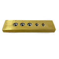 Brass Draw Plate with Tungsten Holes, SWG 16-20