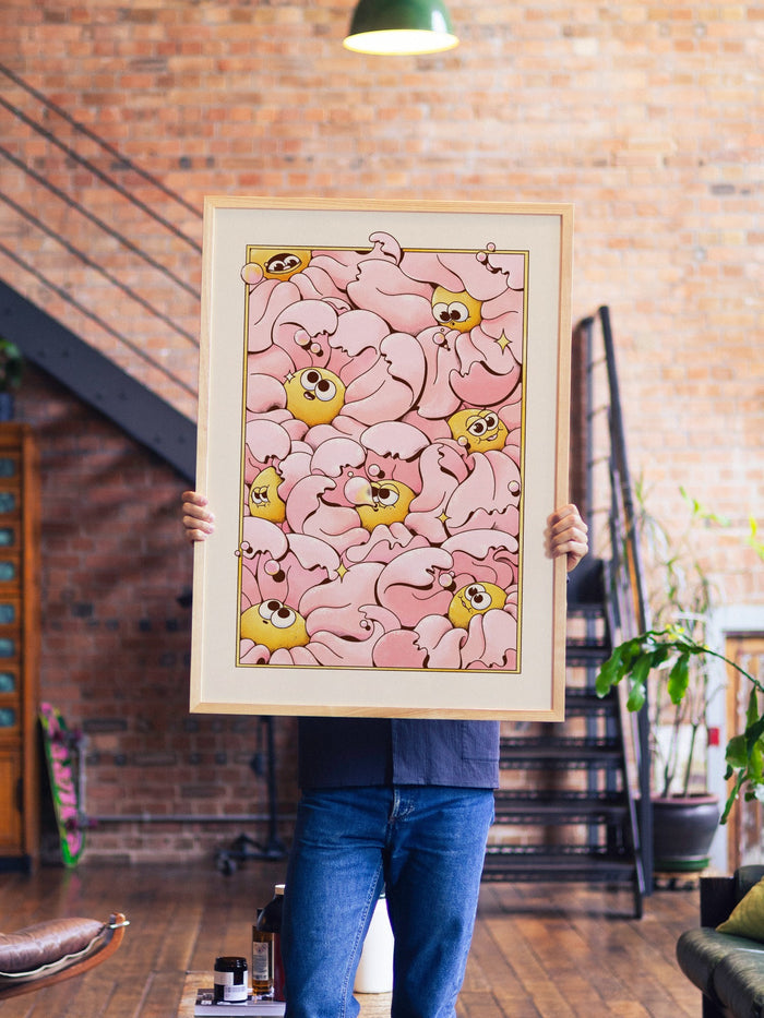 Bubble Blossom - My Sunbeam - A1 - Natural Wood Frame |frame=A1 - Natural Wood Frame| |type=lifestyle|