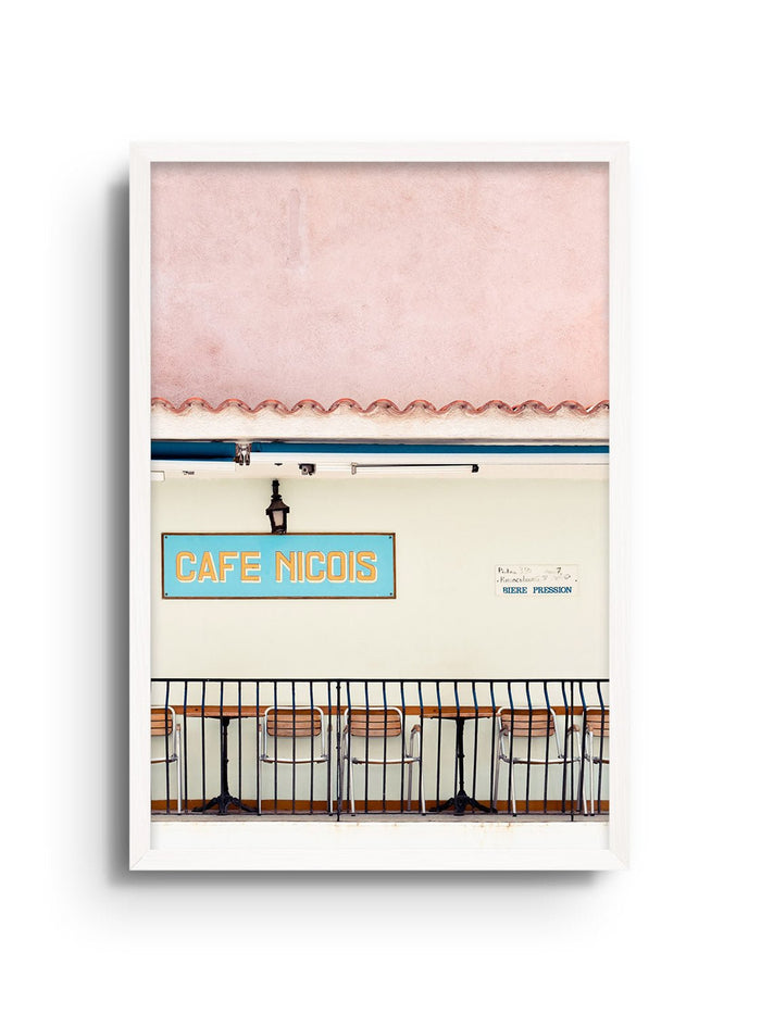Cafe Nicois - Cordula Schaefer - East Side Studio - Art Prints
