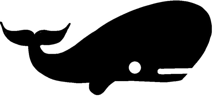 Cartoon Whale Vinyl Decal