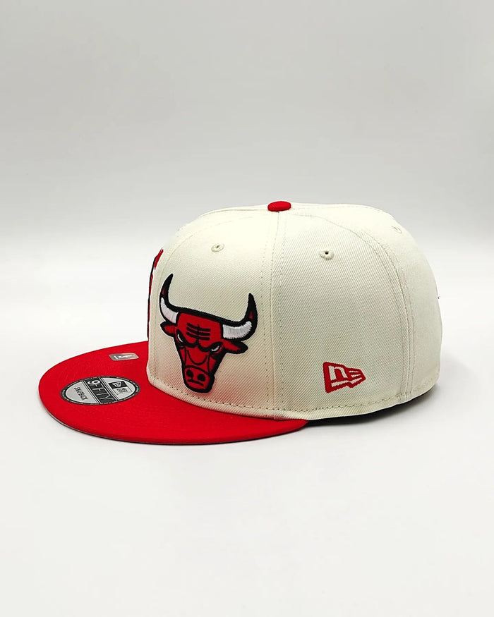 Chicago Bulls New Era 2022 NBA Draft 9FIFTY Gorra Ajustable Snapback – Crema/Rojo