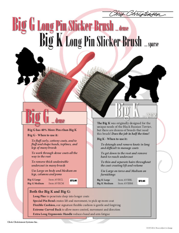 Chris Christensen Big K Slicker Brush