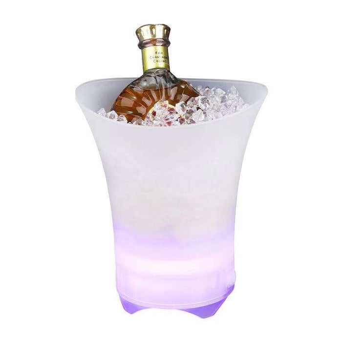 Colorful Bluetooth Ice Bucket Speaker: Portable, High-quality, Long-lasting: blue, cyan illuminated ice bucket/cooler with bo