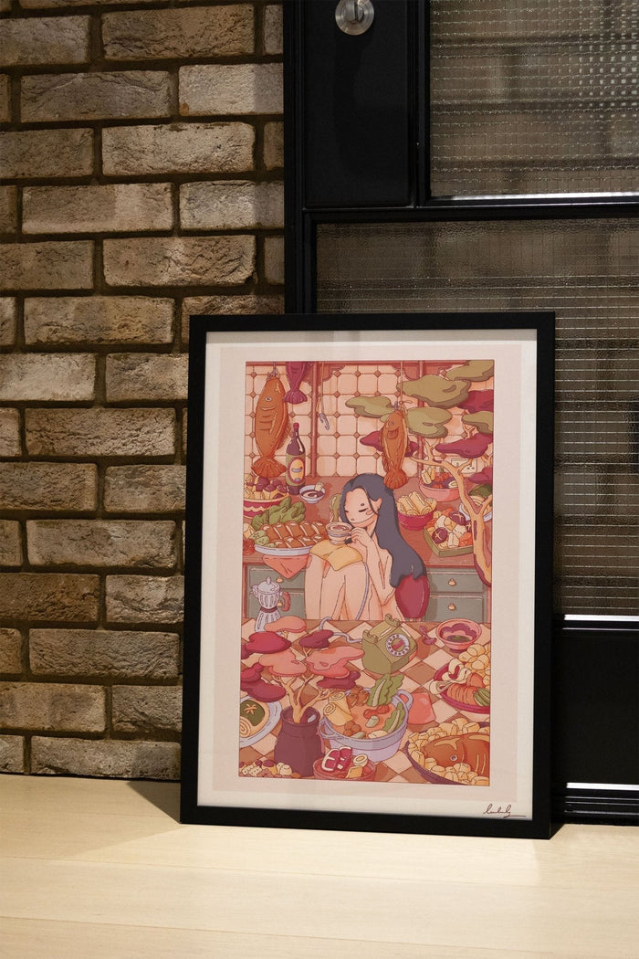 Come Over I Made Too Much Food - Laurenleely - East Side Studio - Art Prints