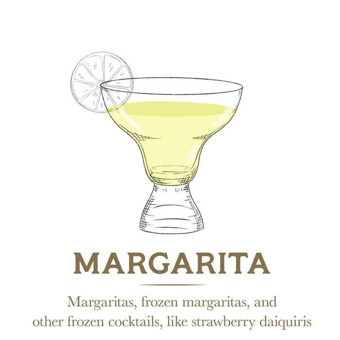 Craft Cocktail Set of 4 Stemless Margarita Glasses