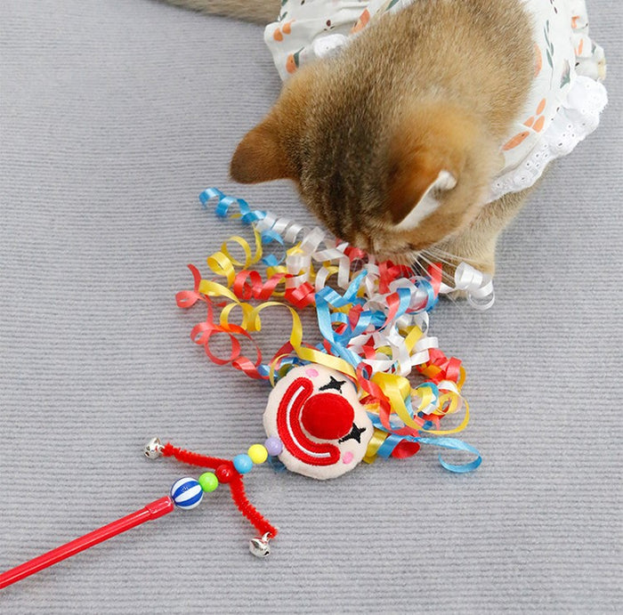 Crazy Clown Interactive Cat Teaser
