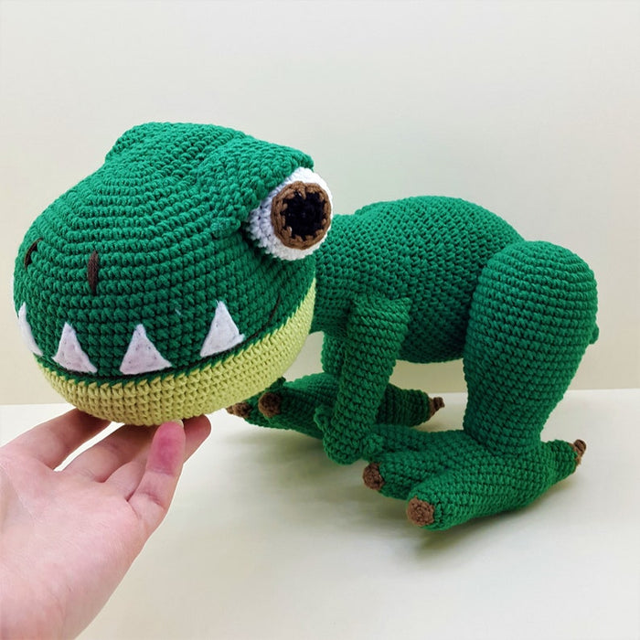 Crochet dinosaur T-Rex toy