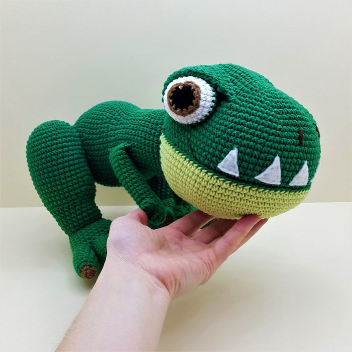 Crochet dinosaur T-Rex toy