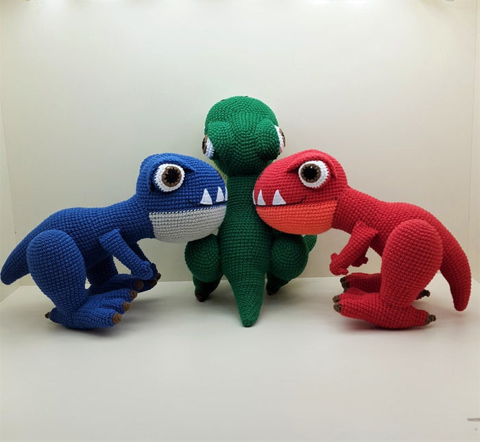 Crochet dinosaur T-Rex toy