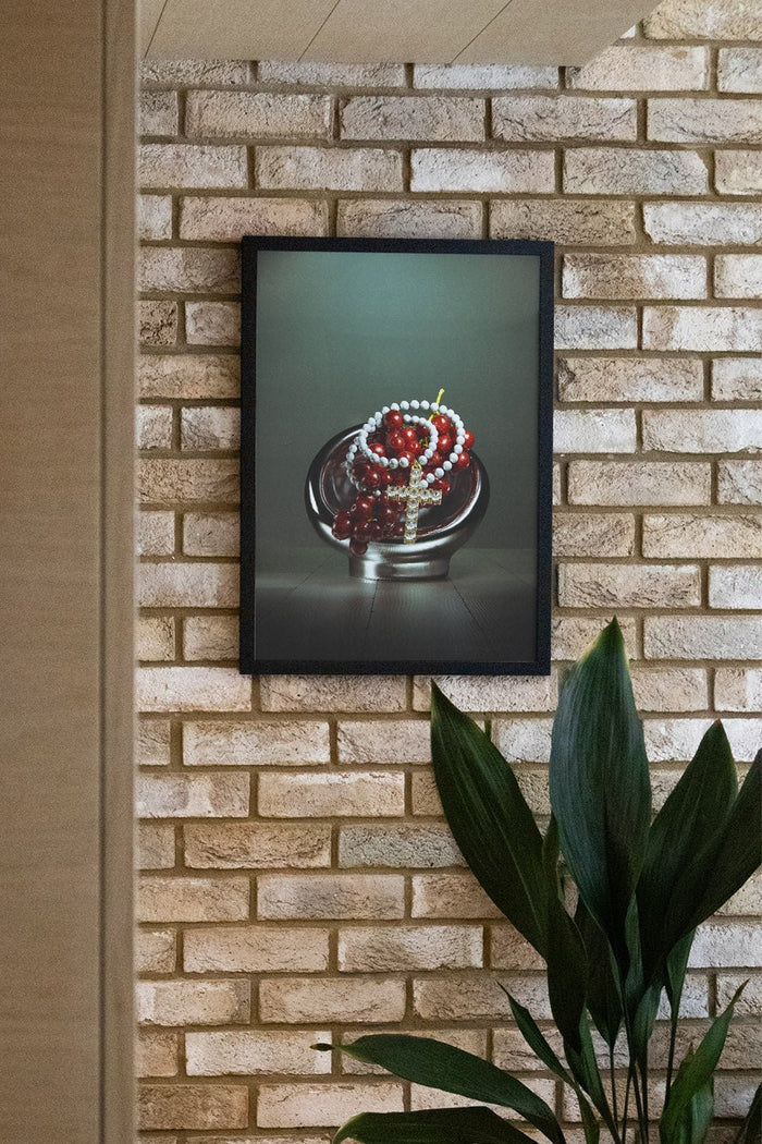 Cross On Pearls - Clément Latil - East Side Studio - Art Prints