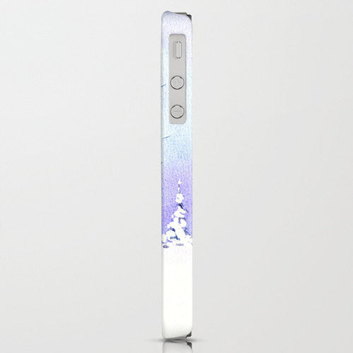 Phone Case Winter Tree -  Landscape Painting - Designer iPhone Samsung Case Brazen Design Studio Thistle