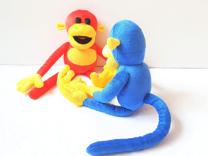 Custom 2 stuffed monkeys toys