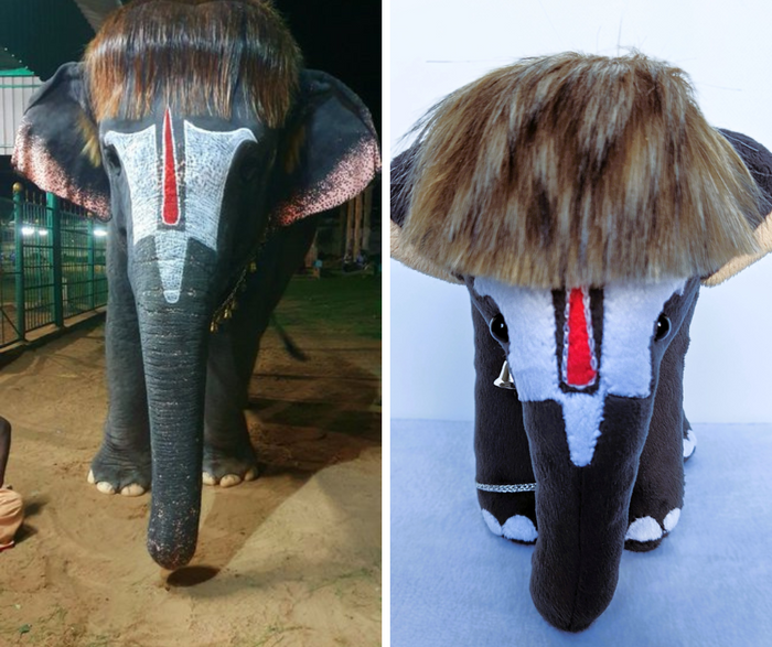 Custom animal plush from picture in a cartoon style