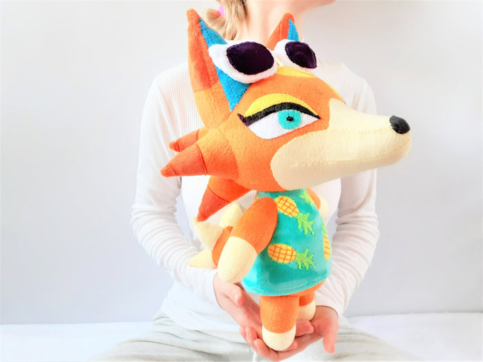 Custom Audie the wolf plush