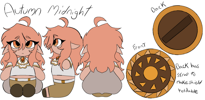 Custom Autumn Midnight chibi plush