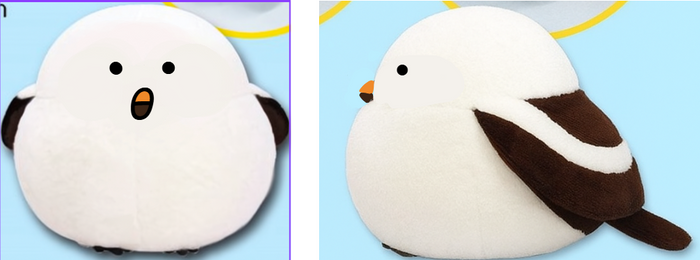 Custom bird logo plush