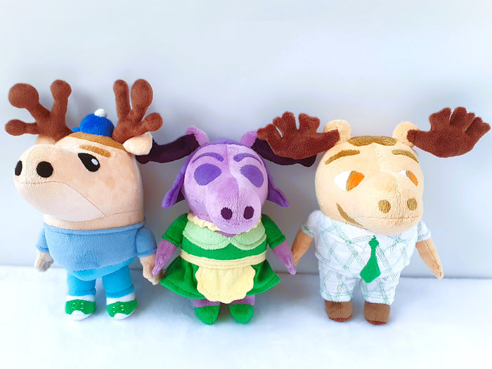 Custom handmade Moose and Zee plush
