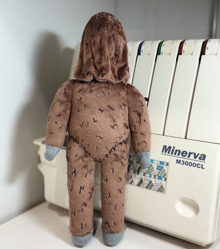 Custom handmade Sassy the Sasquatch plush