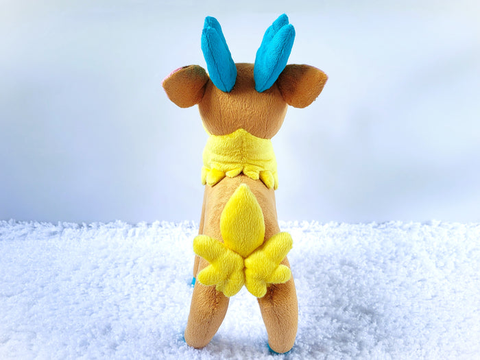 Custom handmade Velvet deer plush Them's Fightin' Herds