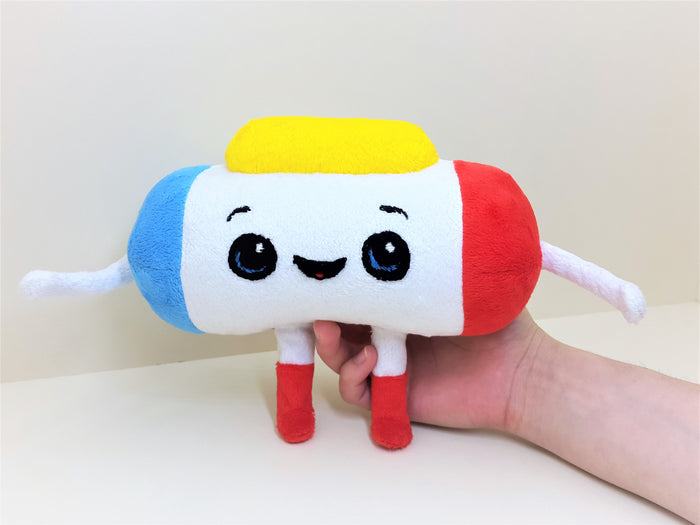 Custom handmade white cloud or pill plush