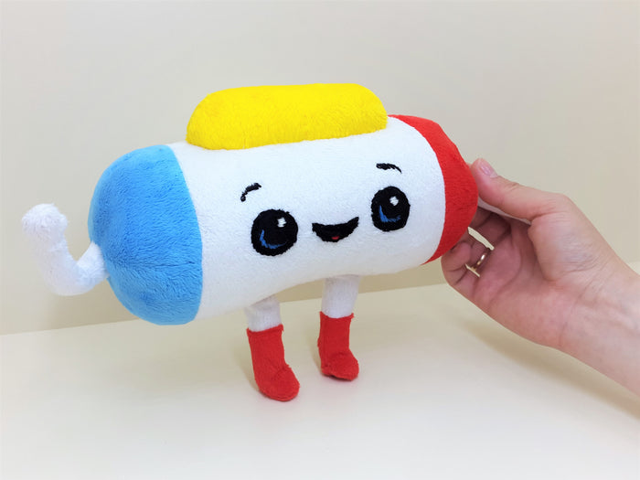 Custom handmade white cloud or pill plush