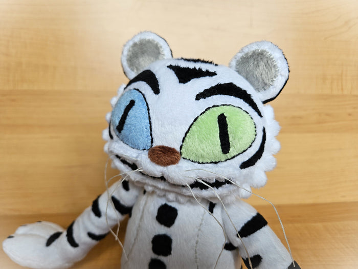 Custom handmade White Tiger Rock plush