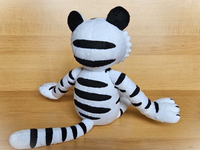Custom handmade White Tiger Rock plush