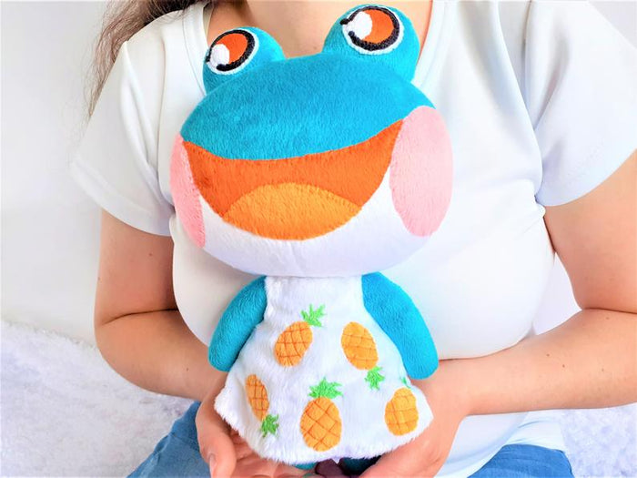 Custom Lily the frog plush