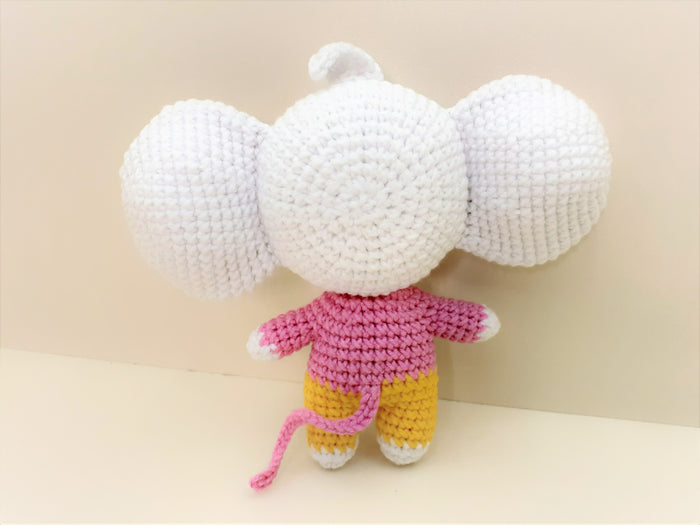 Custom made Chip and Potato crochet plush with cocon