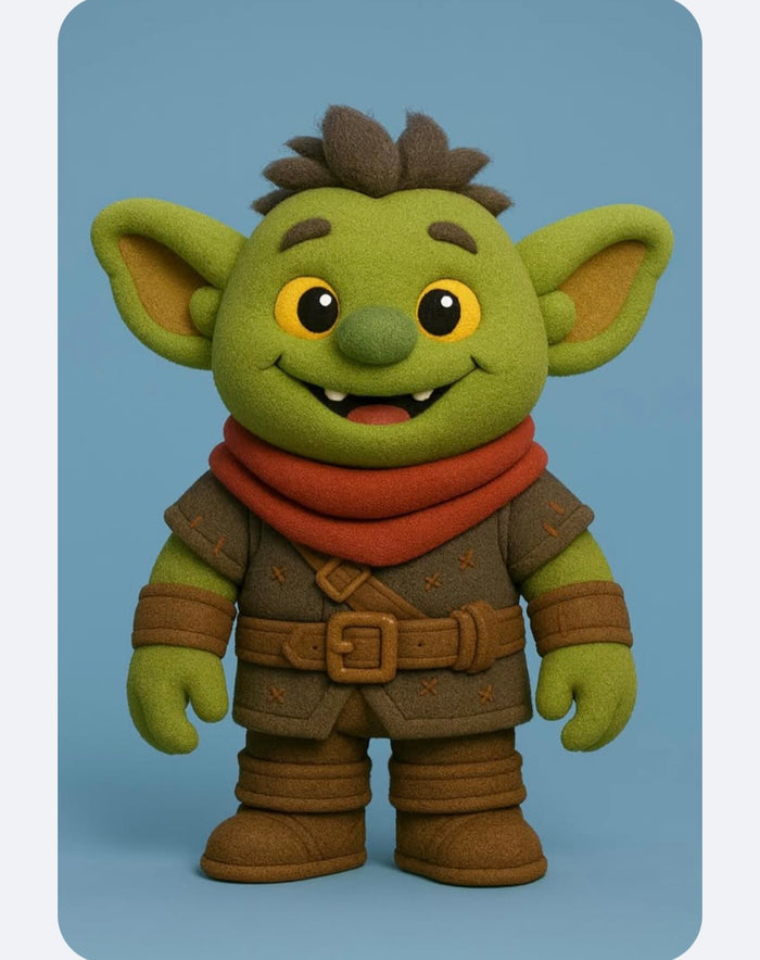 Custom made plush from AI picture