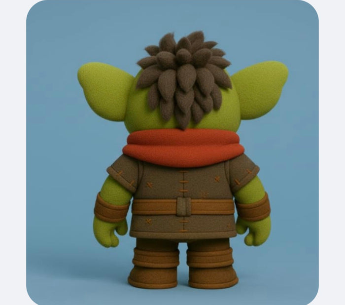 Custom made plush from AI picture