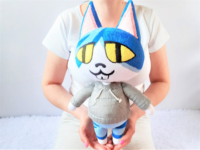 Custom Moe the cat plush