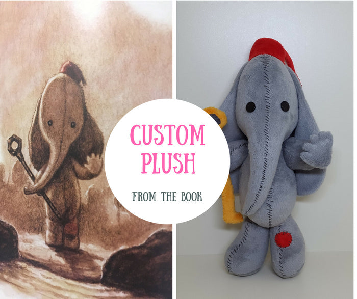 Custom plush from the drawing