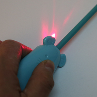 Daisy Garden Bubble Feather Cat Teaser with Laser