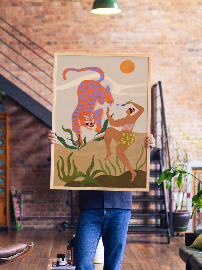 Dance With Me - Arty Guava - A1 - Natural Wood Frame |frame=A1 - Natural Wood Frame| |type=lifestyle|